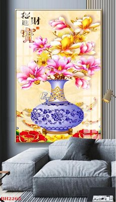 File tranh trang trí File tranh bình hoa B2265 (tải file gốc)