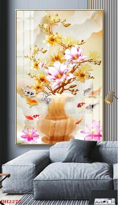 Tải file File tranh bình hoa B2275 (gốc) làm file in ấn