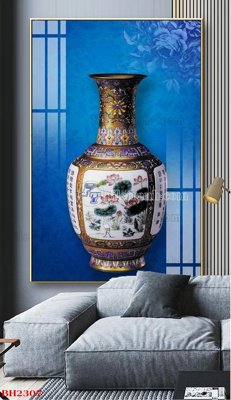 Tải file File tranh bình hoa B2307 (gốc) in trên mọi chất liệu