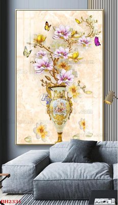Download file gốc File tranh bình hoa B2331 (in mica) 3D