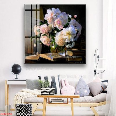 File ảnh File tranh bình hoa B2359 (gốc) in standee