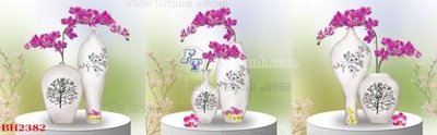 File gốc in ấn File tranh bình hoa B2382 chuẩn màu CMYK