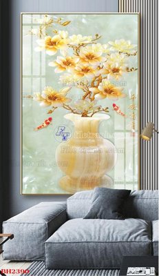 Tệp tin gốc File tranh bình hoa B2390 (dùng cho in) File tranh bình hoa B2390