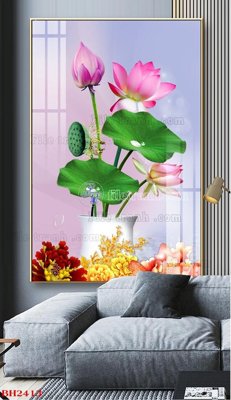 Tải file File tranh bình hoa B2413 (gốc) in ấn ngay lập tức