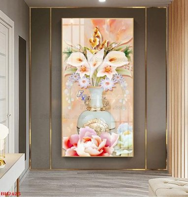 File tranh File tranh bình hoa B2425 (gốc) chủ đề tĩnh vật