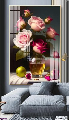 File gốc File tranh bình hoa 5D hoa đẹp BH4035 (AI/EPS) cho in ấn