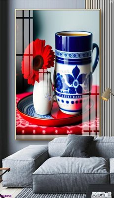 File gốc File tranh bình hoa 5D hoa đẹp BH4051 (thiết kế) cho in ấn