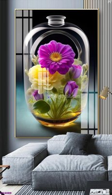 Tải file gốc File tranh bình hoa 5D hoa đẹp BH4089 (bản PSD) còn layer