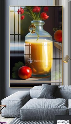 Tải file File tranh bình hoa 5D hoa đẹp BH4107 (ảnh gốc) in gạch men