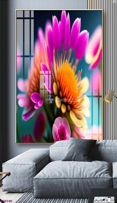 Download file gốc File tranh bình hoa 5D hoa đẹp BH4140 (in lụa) cao cấp