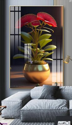 Chi tiết file ảnh File tranh bình hoa 5D hoa đẹp BH4141 sắc nét