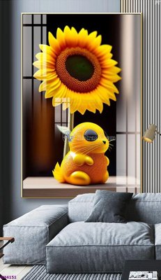 File gốc in ấn File tranh bình hoa 5D hoa đẹp BH4151 chất lượng vượt trội