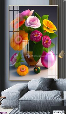 Tải về file gốc File tranh bình hoa 5D hoa đẹp BH4154 (chuẩn in ấn)