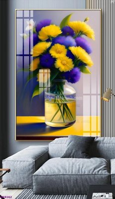 Download file gốc File tranh bình hoa 5D hoa đẹp BH4162 (độ nét cao)