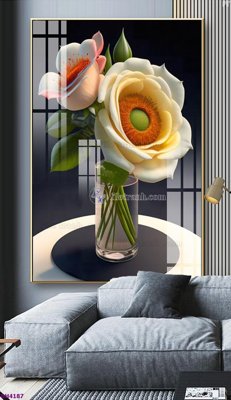 Tải file gốc File tranh bình hoa 5D hoa đẹp BH4187 (bản PSD) còn layer