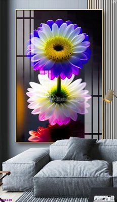 File ảnh File tranh bình hoa 5D hoa đẹp BH4229 (gốc) dùng in Pano