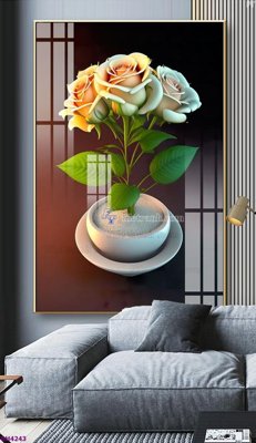 Mua file gốc File tranh bình hoa 5D hoa đẹp BH4243 (PSD) tại Filetranh.com