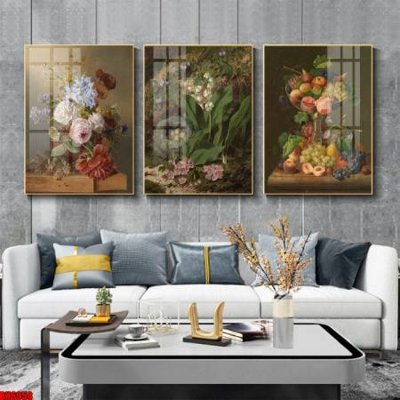 Tải file File tranh bộ 3 bình hoa phong cách cổ điển BH6058 (gốc) làm tranh treo tường