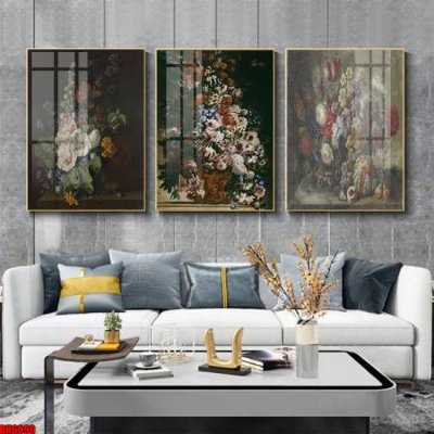 Tải file File tranh bộ 3 bình hoa phong cách cổ điển BH6090 (gốc) in nhanh