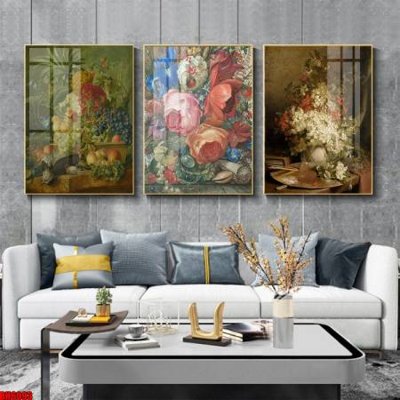 Tải file File tranh bộ 3 bình hoa phong cách cổ điển BH6093 (gốc) in ấn chất lượng