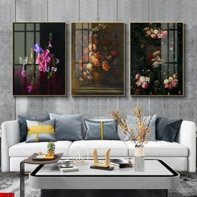 Tải file gốc File tranh bộ 3 bình hoa phong cách cổ điển BH6151 dùng cho in ấn