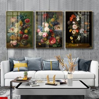 File tranh trang trí File tranh bộ 3 bình hoa phong cách cổ điển BH6185 (tải file gốc)