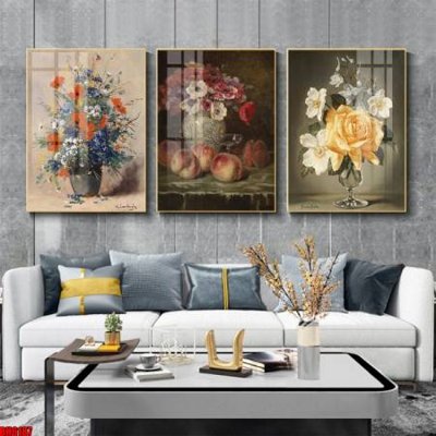 File tranh quảng cáo File tranh bộ 3 bình hoa phong cách cổ điển BH6187 (download file gốc)