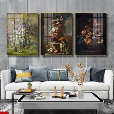 File gốc File tranh bộ 3 bình hoa phong cách cổ điển BH6192 (chuẩn màu) cho in offset