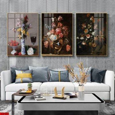 Tải file gốc File tranh bộ 3 bình hoa phong cách cổ điển BH6193 (bản PSD) đầy đủ layer