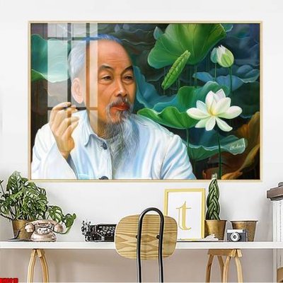 File gốc File in tranh bác hồ chất lượng cao BH8016 (bản quyền) cho in ấn