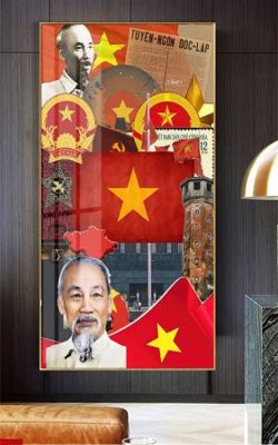 File tranh trang trí File in tranh bác hồ chất lượng cao BH8039 (file gốc)