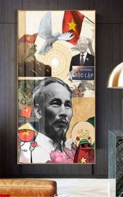 File gốc File in tranh bác hồ chất lượng cao BH8050 (trang trí) phòng trẻ em