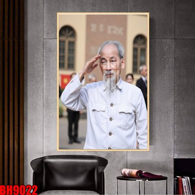 File gốc File in tranh bác hồ chất lượng cao BH9022 (trang trí) phòng làm việc