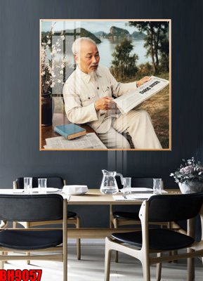 Tải file File in tranh bác hồ chất lượng cao BH9057 (ảnh gốc) in gạch 3D
