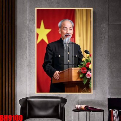 File in trần File in tranh bác hồ chất lượng cao BH9100 (bản gốc) đại dương