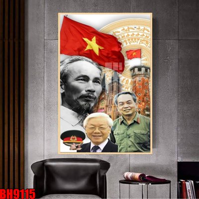 File PSD File in tranh bác hồ chất lượng cao BH9115 (gốc) tách lớp chi tiết