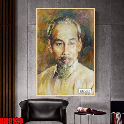 File gốc File in tranh bác hồ chất lượng cao BH9120 (ảnh rõ nét) để in
