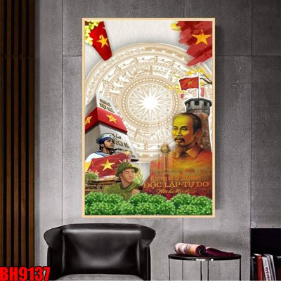 File tranh ảnh gốc File in tranh bác hồ chất lượng cao BH9137 dùng cho in khổ lớn