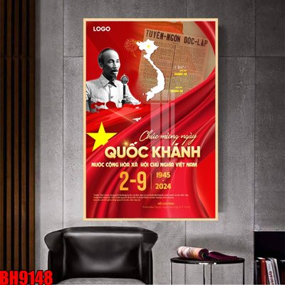 File tranh File in tranh bác hồ chất lượng cao BH9148 (bản gốc) in canvas