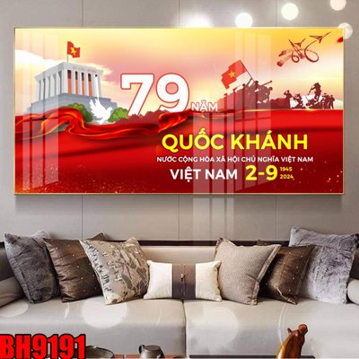 File gốc File in tranh bác hồ chất lượng cao BH9191 (in lụa) tranh mã đáo