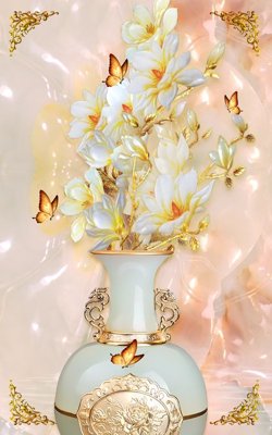 File gốc File tranh bình hoa BHY144 (cho in ấn) từ kho Filetranh