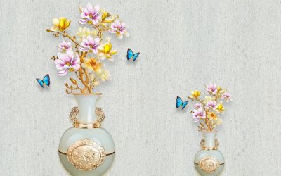 Download file File tranh bình hoa BHY147 (gốc) in mica bàn thờ