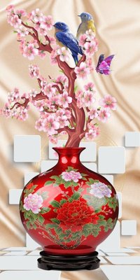 Tải file File tranh bình hoa BHY158 (gốc) làm tranh trang trí