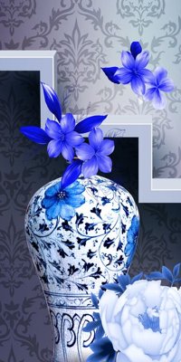 File in ấn File tranh bình hoa BHY167 (bản gốc) sắc nét