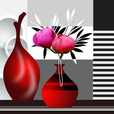 File in ấn cao cấp File tranh bình hoa BHY18 (file gốc)