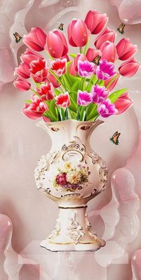 Tải file gốc File tranh bình hoa BHY304 (bản PSD) đầy đủ layer