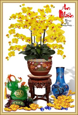 File gốc in tráng gương File tranh bình hoa BHY308 chi tiết