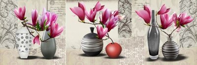 File ảnh File tranh bình hoa BHY326 (gốc) dùng in Pano