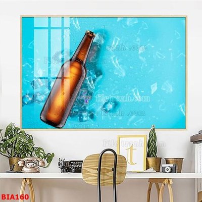 File gốc Tranh quán bia nhậu BIA160 (in tráng gương) hiện đại