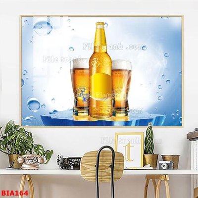 Mua file tranh gốc Tranh quán bia nhậu BIA164 tại Filetranh.com